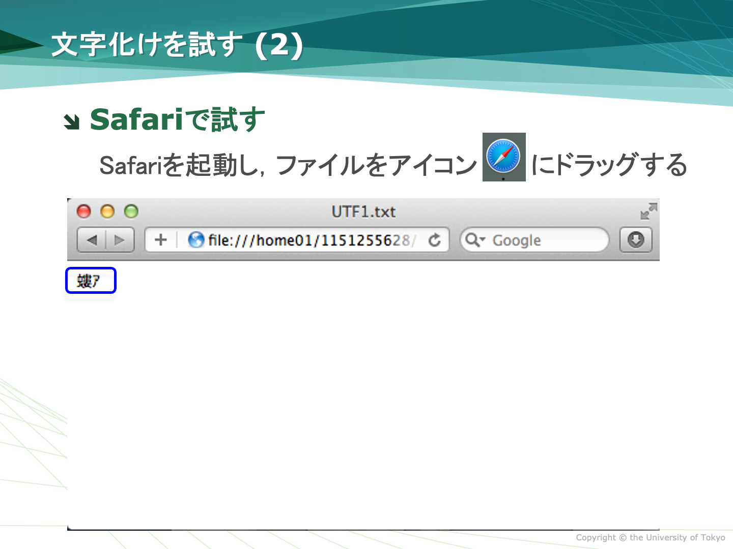Safari$B$NJ8;z2=$1(B