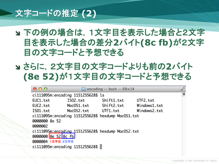 $BJ8;z%3!<%I$N?dDj(B