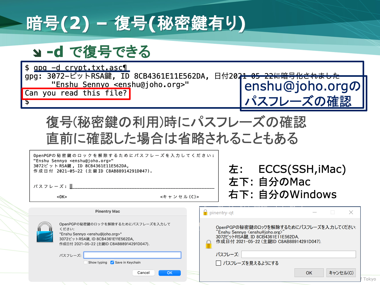暗号文の復号